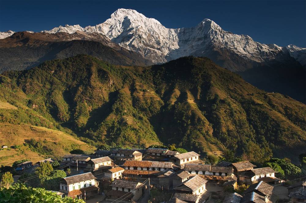 Beautiful Mountain Range in Nepal